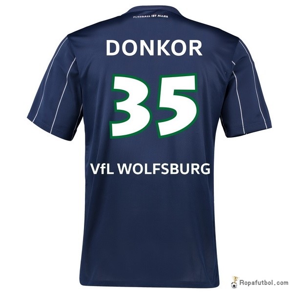 Camiseta VfL Wolfsburgo Replica Tercera Ropa Donkor 2016/17 Azul